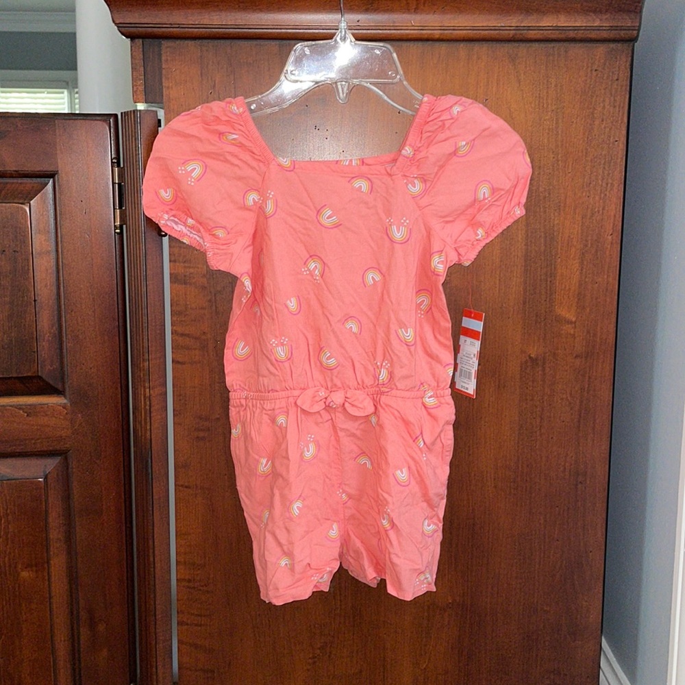 NWT Cat & Jack Puff Sleeve Romper